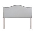thumbnail image 2 of Modway Curl Nailhead Adjustable Linen Upholstered Headboard, Full, Sky Gray, 2 of 7