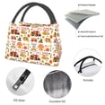 thumbnail image 4 of Disketp Fall Farm Pumpkin Bolsa Térmica Estampada, Bolsa Térmica Aislante para Almuerzo, Playa y Campamento, 4 of 6
