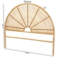 thumbnail image 6 of bali & pari Nina Boho Standalone headboard, Queen, Light honey, 6 of 6