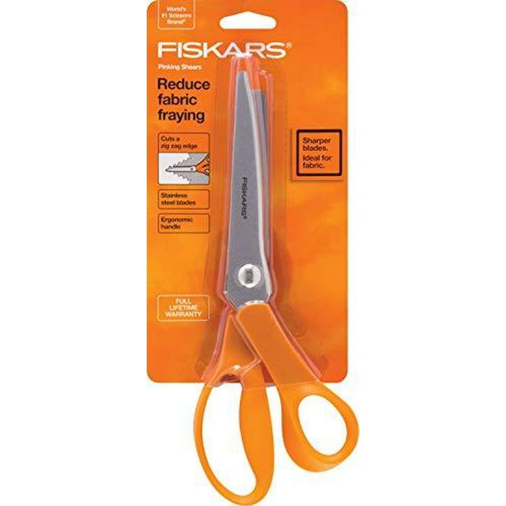 Fiskars 1294458697WJ Pinking Shears, 8 Inch, Orange