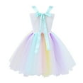 thumbnail image 4 of DPOIS Kids Girls Rainbow Cartoon Tutu Dress Princess Costume, 4 of 4