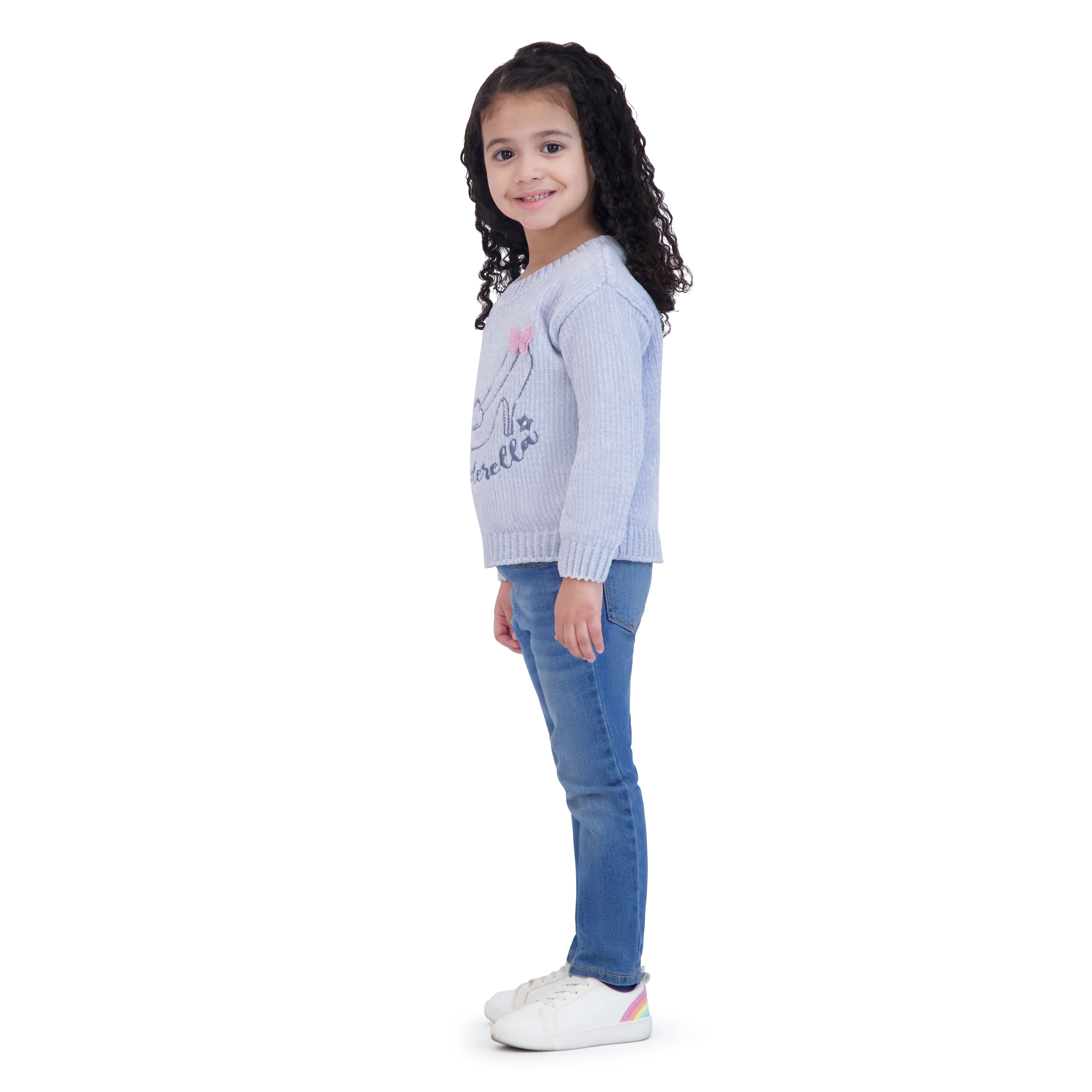 Cinderella Toddler Girls Chenille Sweater, Sizes 12 Months-5T