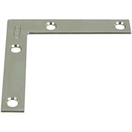 Corner Iron - Flat Corner Iron, Zinc, 3 x 1/2-In.