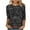 Black#3, variant on qucoqpe Womens 3/4 Sleeve Sequin Tops Crew Neck Sparkling T-shirts Fashion Casual Loose Blouses Base Tees