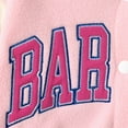 thumbnail image 4 of Barbie Girls Pink Fleece Bomber Jacket Kids Graphic Baseball Coat Varsity Jacket Warm Fall Sweatshirt Outerwear Sizes 3-10, 4 of 10