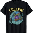 thumbnail image 1 of Cell Fie Funny Science Biology Print Men's Crew Neck Fashionable Short Sleeve Sports T-shirt, Comfortable And Versatile, For Summer And Spring, Athletic Style, Comfort Fit T-Shirt, As Gifts, 1 of 5