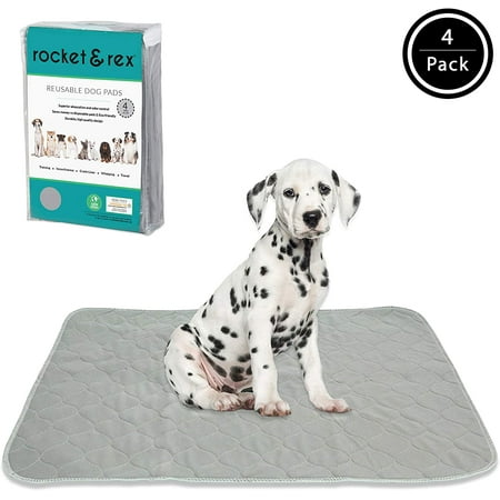 UPC: 0680226206952 | rocket & rex Washable Pee Pads for Dogs | Reusable Puppy Pads  Training Pads for Dogs | 4-Pack  22 x 22