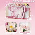 thumbnail image 4 of SKQIT Flower Bouquet Building Blocks Model Set,Simulation Artificial Rose Bonsai Plant Building Bricks Toys,Handheld Gift Box Home Decor (Pink Butterfly), 4 of 7