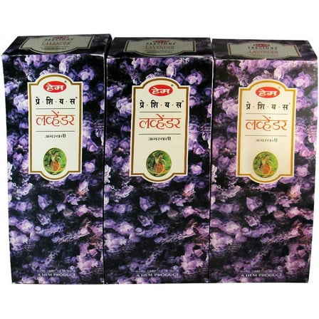 HEM Precious Lavender Bulk 360 Sticks Incense, 3 Boxes - (360 sticks bulk per order)