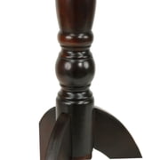 Decor Therapy Chic Pedestal Round Accent Table, 24x 15x15 - Aged Cherry