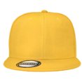 thumbnail image 5 of 2-pack Classic Snapback Hat Cap Hip Hop Style Flat Bill Blank Solid Color Adjustable Size Black & Gold, 5 of 6