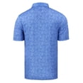thumbnail image 3 of Men's Cutter & Buck Blue Tulsa Drillers DryTec Pike Constellation Print Stretch Polo, 3 of 3