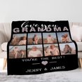 thumbnail image 3 of AISENIN Custom Blanket Gifts for Grandma Customized Blanket with Photo Personalized Grandma Blankets with Pictures Custom Memories Souvenir Throw Blanket for Best Grandma Ever, 3 of 5