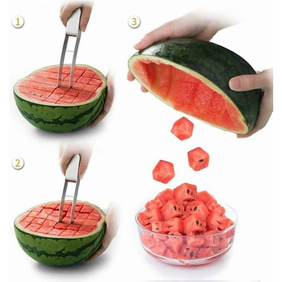 Watermelon Slicer, Watermelon Cutter, Melon Cutter Tool, Watermelon Cutting tool Stainless Steel Fruit Cutter