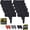 Black, variant on Imitation Stone Garden Fence No Dig Landscape Edging Faux Stone Garden Border Plastic Pound in Edging for Landscaping Flower Beds Yard Decorative Artificial Rock Edgers Bricks