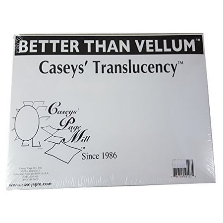 Casey's Translucency Vellum Like Paper For Laser Printers To Make Screen Printing Positives 11 x 17 - 100 (Best Paper For Screen Printing Posters)