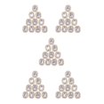 thumbnail image 1 of kurtrusly Shimmering Rhinestone Buttons for Clothing Embellishments and Wedding Décor Silver 2.1 x 1.7cm 5Set, 1 of 6