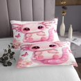 thumbnail image 3 of Erosebridal Girls Axolotl Coverlet Set Twin, Ultra Soft 2-Piece, 3 of 5