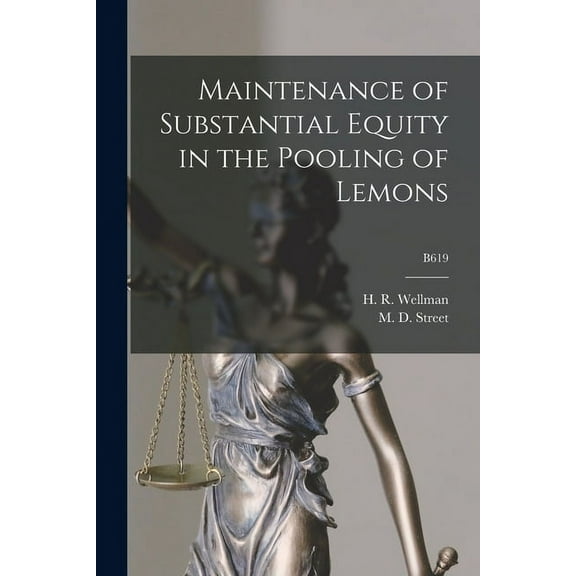 Maintenance of Substantial Equity in the Pooling of Lemons; B619, (Paperback)