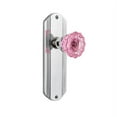 thumbnail image 3 of Nostalgic Warehouse Pink Crystal Door Knob with Deco Plate, 3 of 7