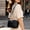 Black, variant on Shoulder Bags Handbags for Women, Leather Crossbody Bag with Trendy Colorful Wide Strap, Small Purses for Work Travel and Everyday Use(White Bag)