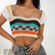 thumbnail image 1 of SAYOO Chaleco de punto para mujer, sin mangas, cuello cuadrado, contraste de color, ajuste delgado, tops casuales de verano SAYOO  Moda, 1 of 10