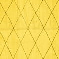thumbnail image 1 of Ahgly Company Indoor Square Solid Yellow Modern Area Rugs, 5' Square, 1 of 4