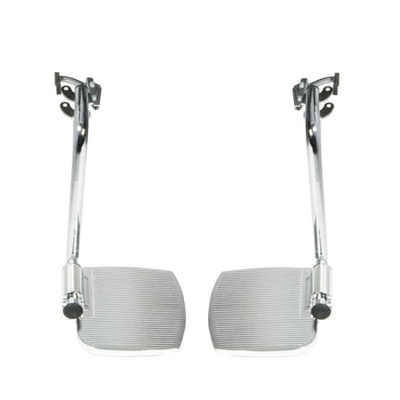 Drive Medical Front Rigging for Sentra EC Heavy Duty Extra Wide, Swing away Footrests, 1 Pair