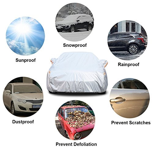 Truck Pickup Fit Up To 230 L Kayme Four Layers Truck Cover Waterproof All Weather Cotton Sun Uv Rain Protection Automobiles Outdoor