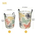 thumbnail image 5 of Balery Butterfly Round Laundry Basket with Handles Waterproof Freestanding Laundry Hamper for Clothes Toys in the Dorm and Family-Medium, 5 of 8