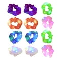thumbnail image 4 of SHISUYAN 12pcs Women Scrunchies Glow In The Dark LED Hair Ropes Women Elastic Hairbands, 4 of 8