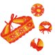 thumbnail image 2 of Ofertas Únicas 1 Pc Diadema de Encaje Hueco Tejido de Ganchillo?Diadema para Mujeres 21.65"x3.15" Naranja, 2 of 4