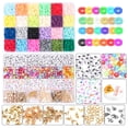 thumbnail image 3 of Juego de cuentas para hacer pulseras, cuentas sueltas de letras mixtas coloridas, conjunto de joyería DIY Tmvgtek Para estrenar, 3 of 9