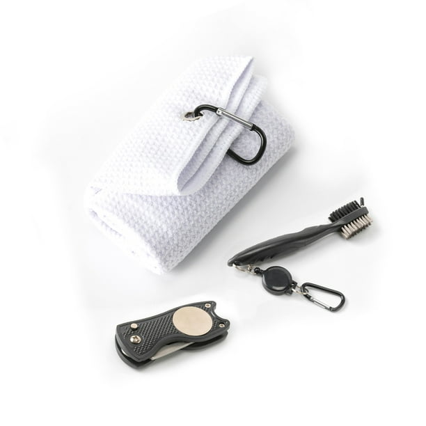 Wosthever Cepillo de limpieza para toallas de Club, removedor de polvo, reparación de chuletas de mano, accesorios de golfista, poliéster ABS, Golf Blanco