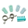 thumbnail image 2 of 5 dedales para tejer, guía de hilo, herramienta de tejer separada, anillos de hilo para dedos, bricolaje Verde azul, 2 of 9