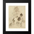 thumbnail image 2 of Jacopo Palma il Giovane 14x18 Black Modern Framed Museum Art Print Titled - Studies of the Virgin and Child with Saints (C. 1611), 2 of 5