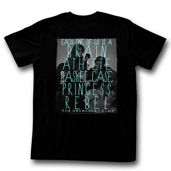 Breakfast Club Each One Of Us Black Adult T-Shirt