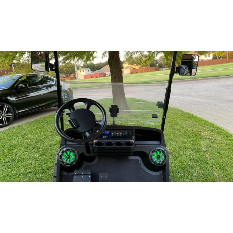 Kojem Golf Cart Speaker Pod Kit Black ABS for 1994-Up EZGO TXT