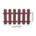 thumbnail image 3 of Mini Garden Fence Border Plastic Decorative Fence Panel Outdoor Lawn Flower Bed Edging Barrier Landscape Border Small Fence For Yard Pathway Garden Decoration, 3 of 7