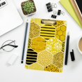 thumbnail image 7 of FMSHPON Geometric Honey Clipboard Hardboard Wood Nursing Clip Board and Pull for Standard A4 Letter 13x9 inches, 7 of 7