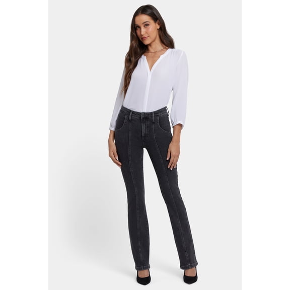 NYDJ Women's Mini Bootcut Jeans With High Rise And Seam Detail, Available in Regular, Petite, Plus Sizes