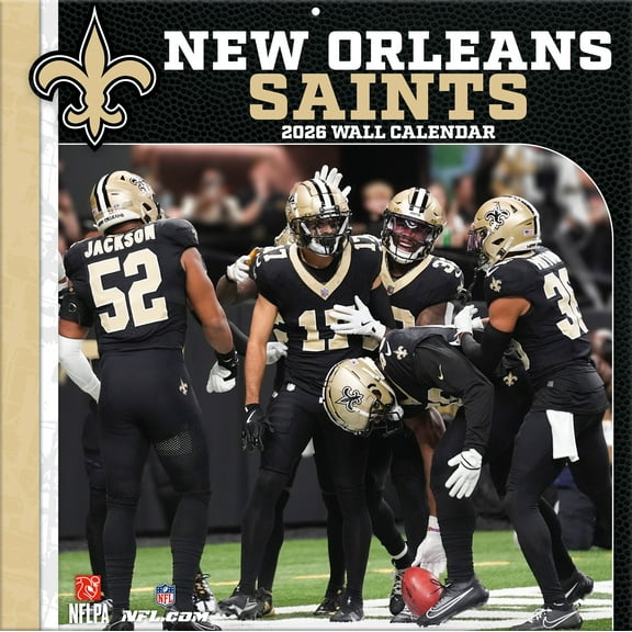 New Orleans Saints 2026 12M Turner Wall Calendar - Pf