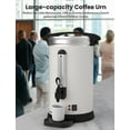 thumbnail image 2 of Ataucjin 80 Cups Electric Coffee Urn 12L/3.2 Gallon Double Wall Commerical Coffee Maker Hot Coffee Dispenser Stainless Steel Hot Water Urn Hot Beverage Dispenser For Buffet Catering Wedding, 2 of 6