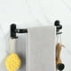 thumbnail image 3 of barre Porte-serviettes Pour Salle De Bain- Noir - 40 Cm - Soporte Mural Pour Torchons De Cuisine, 3 of 5