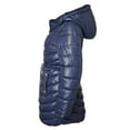 thumbnail image 3 of Womens Winter Coat Reversible Faux Fur Lined Quilted Puffer Jacket - Navy - X-Large, 3 of 7