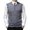 Grey, variant on Vests for Men Men's Fashion Casual Jacquard V-Neck Plaid Pattern Sleeveless Sweater Vest with Intricate Bottom Design Size:3XL