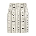 thumbnail image 2 of Linnome Halloween Ghost and Spiderweb Table Runner 72x13 Inch, Black and White Striped Polyester Tablecloth for Spooky Holiday Decor, Reusable Seasonal Runner for Home Dining Table Decoration, 2 of 6