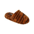thumbnail image 2 of CTM  Plush Animal Print Slippers (Women), 2 of 5