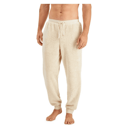 

$70 Club Room Mens Fuzzy Fleece Pajama Lounge Pants Ivory XXL