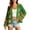 (Type 7)Green, variant on Otvok Granny Square Hollow Knit Cardigan, Ladies Floral Crochet Open Front Long Sleeve Cropped Boho Casual Outerwear